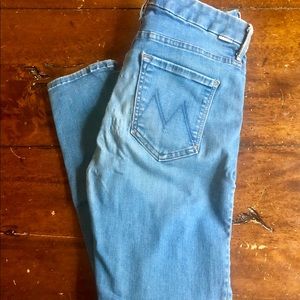 MOTHER high waisted looker crop size 27